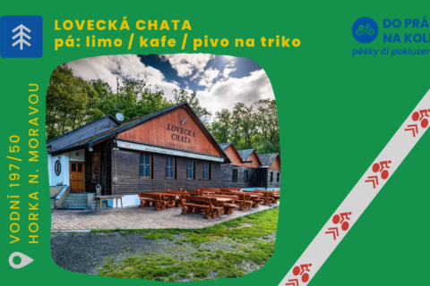 Na triko: limo / kafe / pivo na triko na Lovecké chatě, Horka nad Moravou