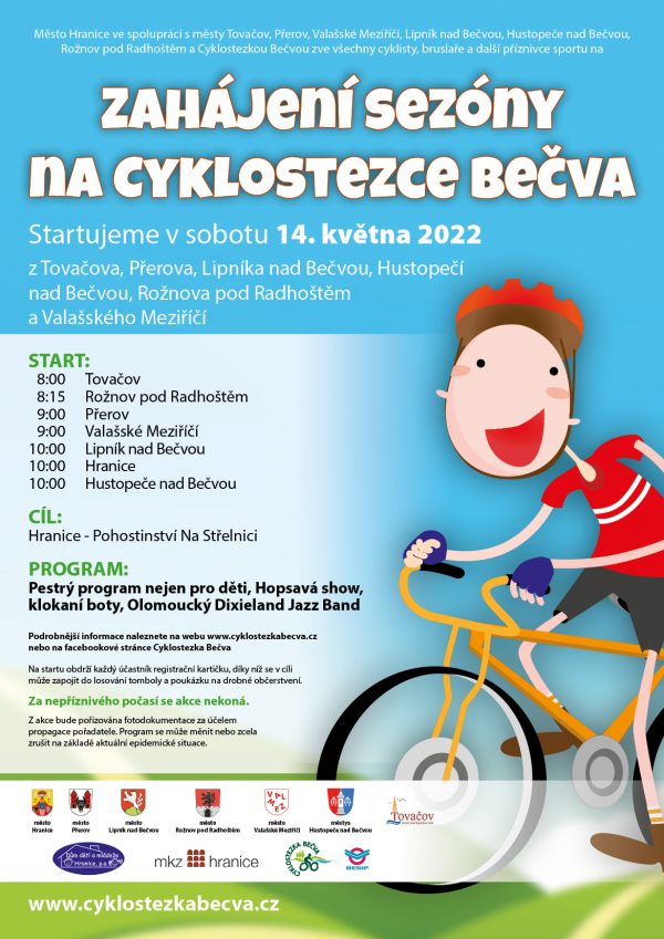 Cyklojízda jako součást Zahájení sezóny na Cyklostezce Bečva