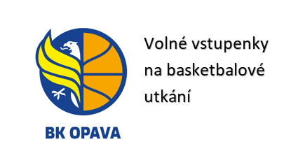 Volné vstupenky na basketbalové utkání BK Opava